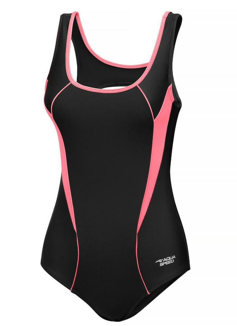 Купальник закритий жіночий Aqua Speed KATE 61569 р. 36 Чорний/Помаранчевий (28002217)