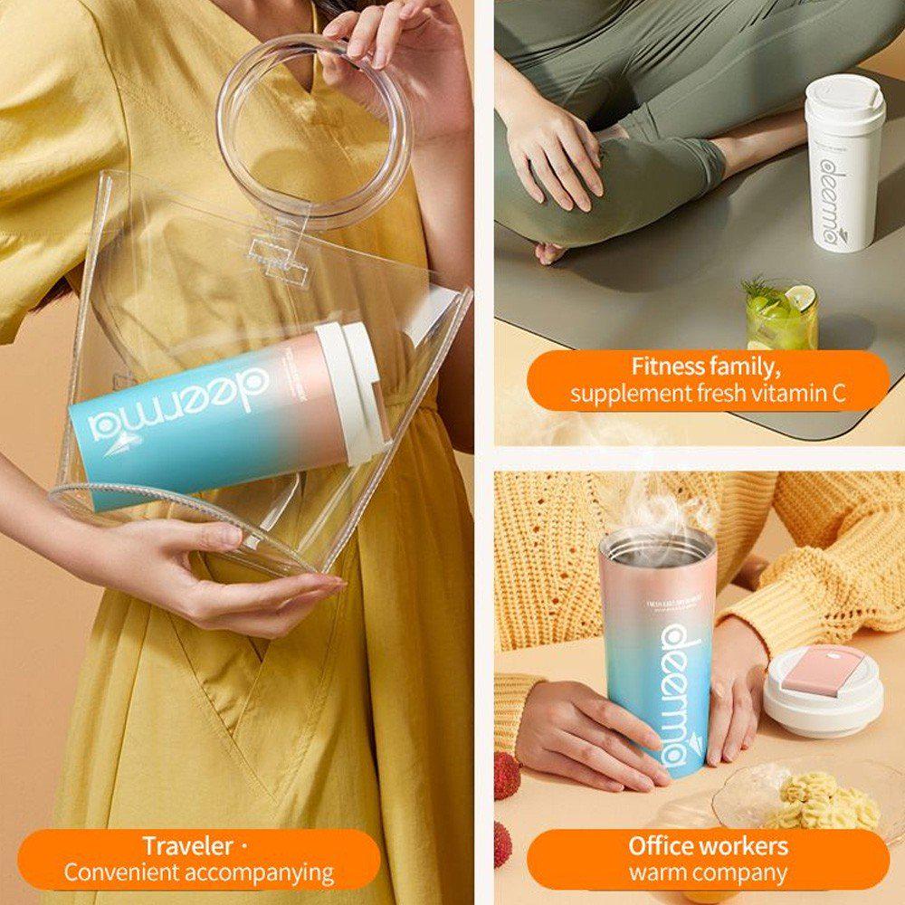 Фитнес-блендер Deerma Insulation Juice Cup (DEM-NU90) - фото 4 Фитнес-блендер Deerma Insulation Juice Cup (DEM-NU90) - фото 4