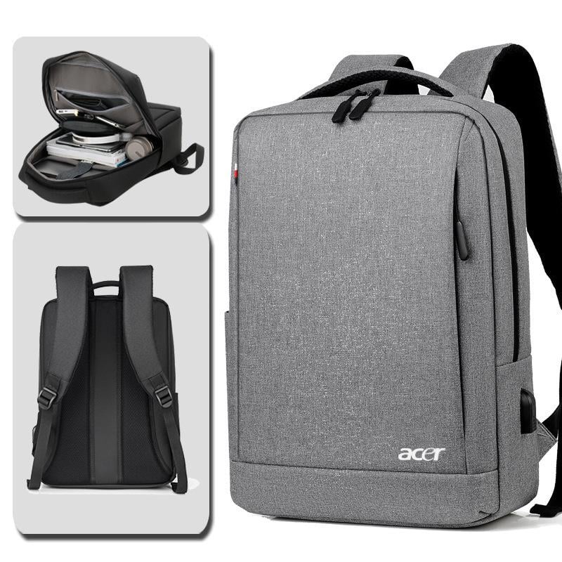 Рюкзак протиударний для ноутбука Acer 15,6" із USB Сірий (IBN010S5) - фото 2 Рюкзак протиударний для ноутбука Acer 15,6" із USB Сірий (IBN010S5) - фото 2