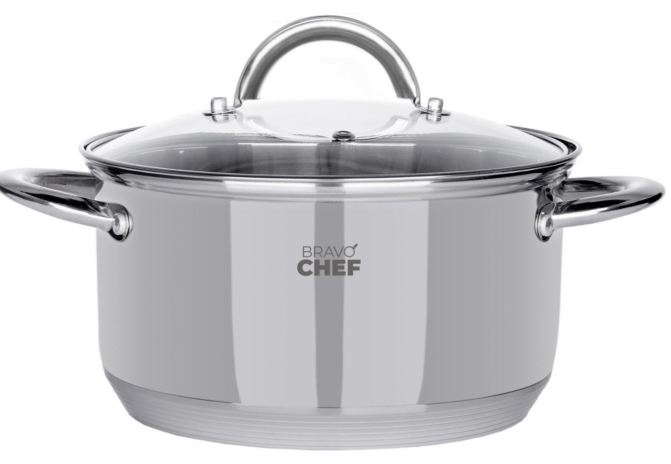 Кастрюля Bravo Chef BC-2001-18 2,6 л Нержавеющая сталь (14389815)