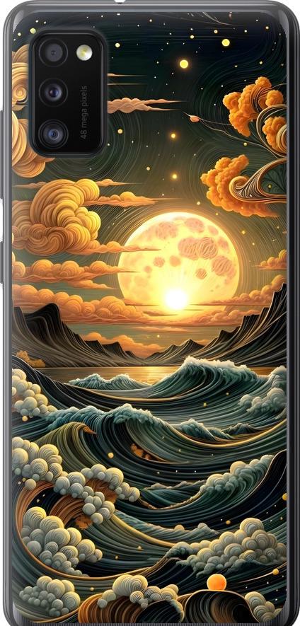 Чехол на Samsung Galaxy A41 A415F Арт волны (6332u-1886-42517)