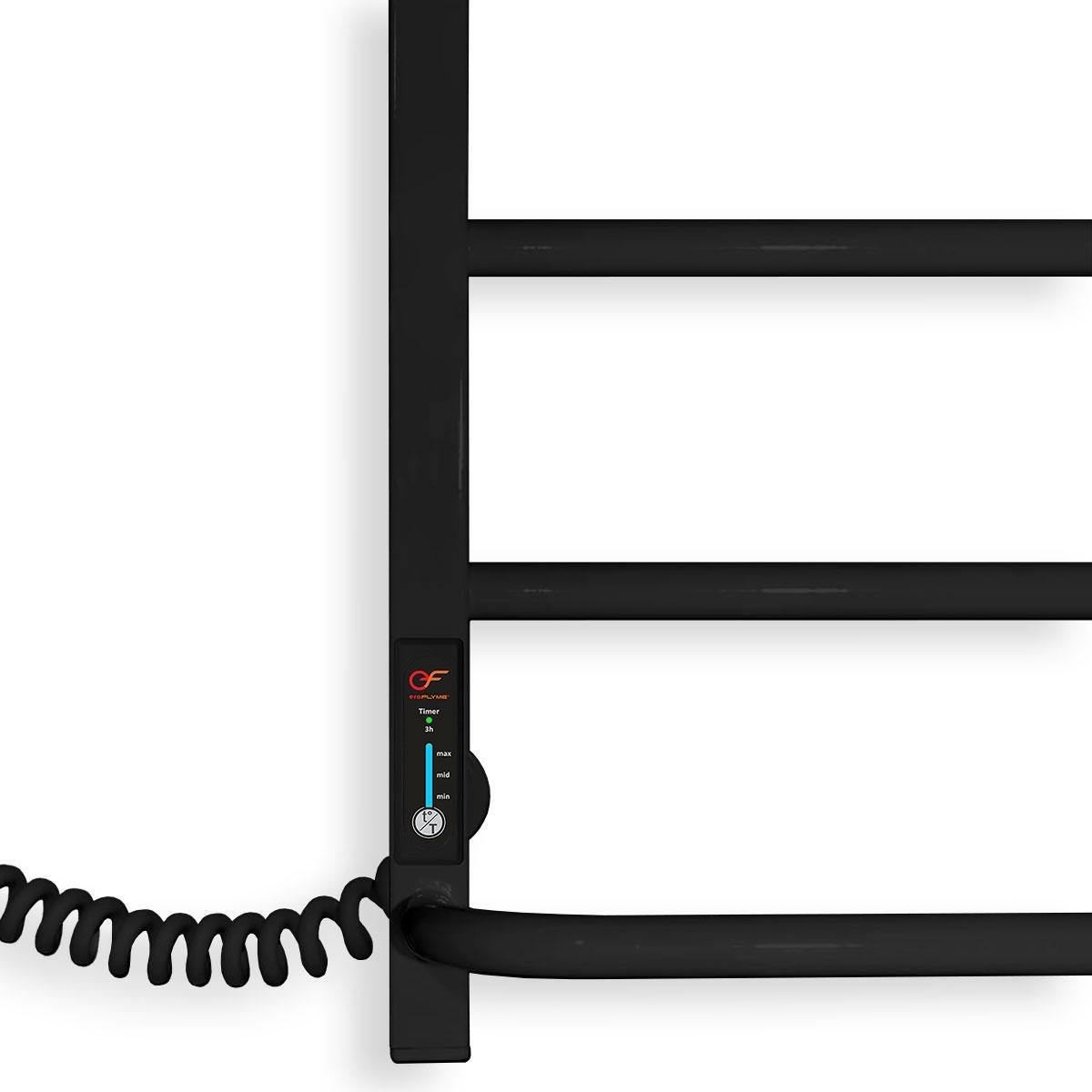 Полотенцесушитель электрический ERAFLYME 800L левый 500x800 см Черный - фото 2 Полотенцесушитель электрический ERAFLYME 800L левый 500x800 см Черный - фото 2