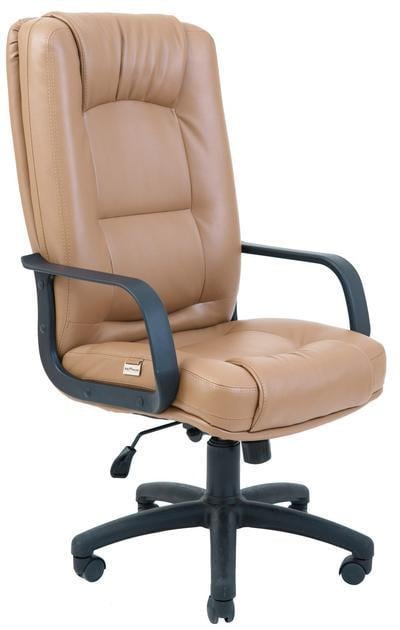 Офісне крісло керівника AlbertoDesign AniFyx М-2 прогумовані колеса натуральна шкіра Lux Мокко (rch_chr_00106)