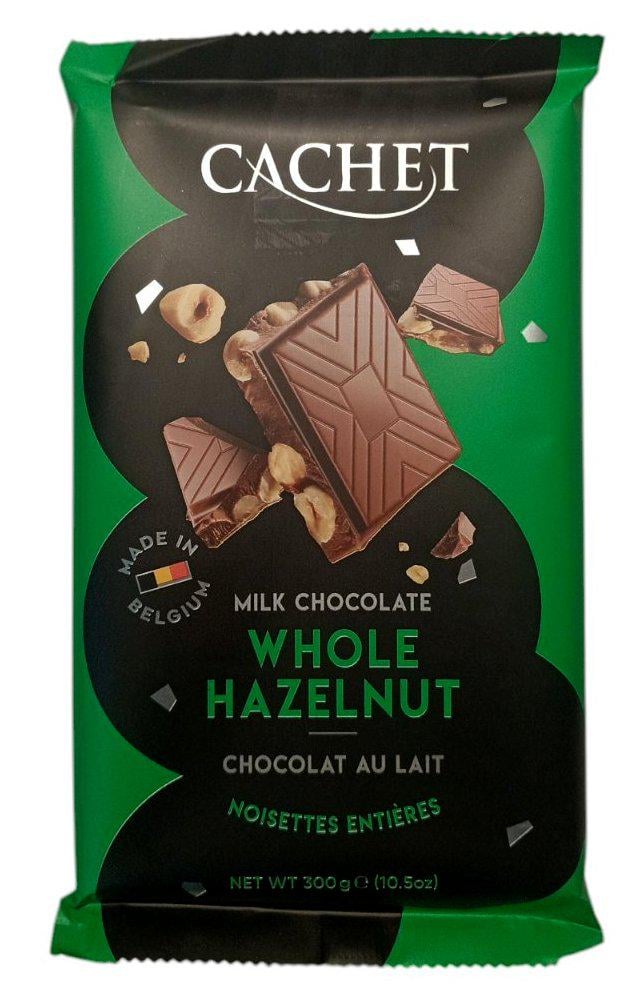 Шоколад Cachet Hazelnut Молочный с фундуком 300 г (52301)
