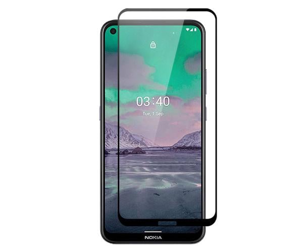 Защитное стекло 2.5D Full Screen Tempered Glass для Nokia 3.4 Black
