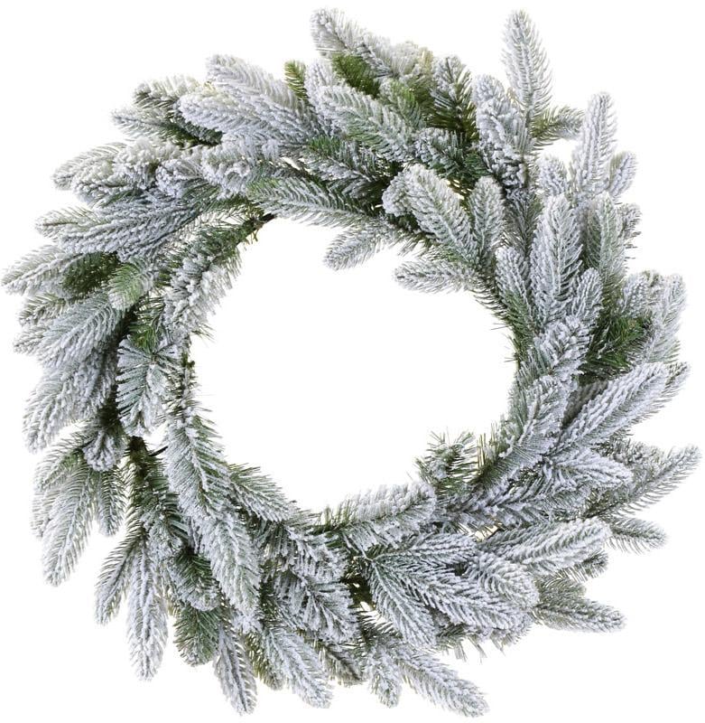 Венок из искусственной хвои 132 ветки 60 см