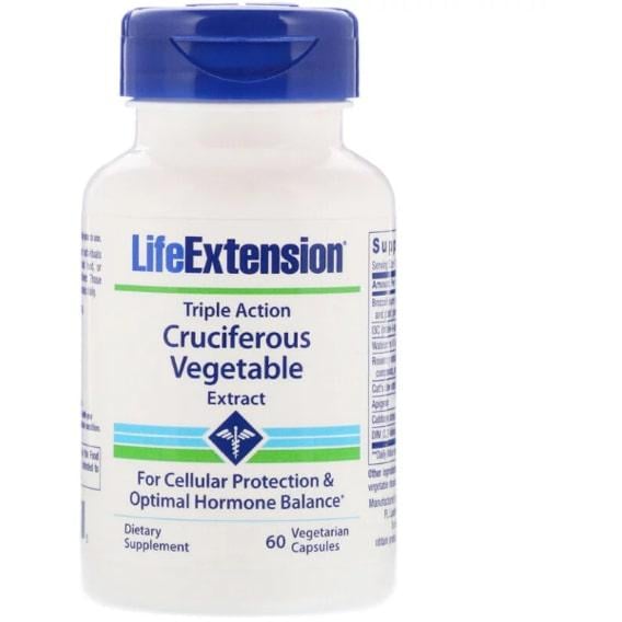 Комплекс для профилактика гормонального баланса Life Extension Triple Action Cruciferous Vegetable Extract 60 Veg Caps (LEX-14686)