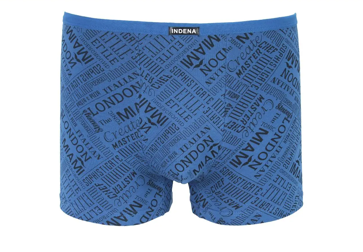 Мужские боксеры стрейчевые Indena XL р. 46-48 2 шт. Синий (81018)