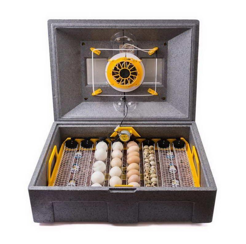 Інкубатор автоматичний для курячих яєць Теплуша ПРО-72 220-50 ТАВ ТЕН з вбудованим вологоміром (40187)