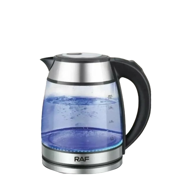 Электрочайник дисковый RAF R.7884 стеклянный 1500 Вт 2 л Черный (14559144)