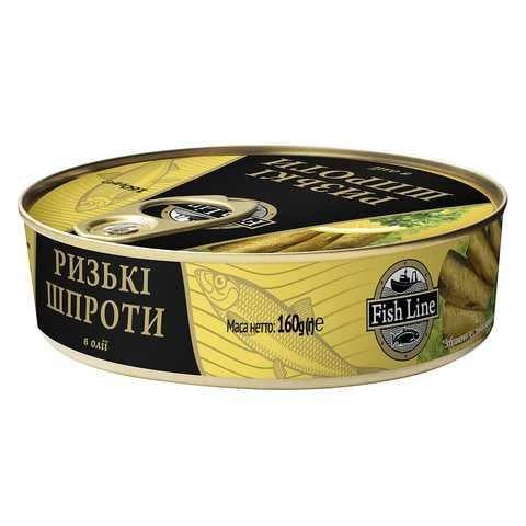 Шпроты Рижские Fish line в масле 160 г