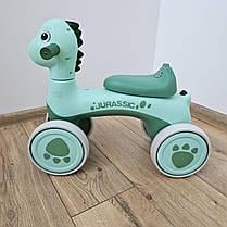 Біговел дитячий каталка Avko Dino 05 звукові та світлові ефекти Green - фото 3 Біговел дитячий каталка Avko Dino 05 звукові та світлові ефекти Green - фото 3