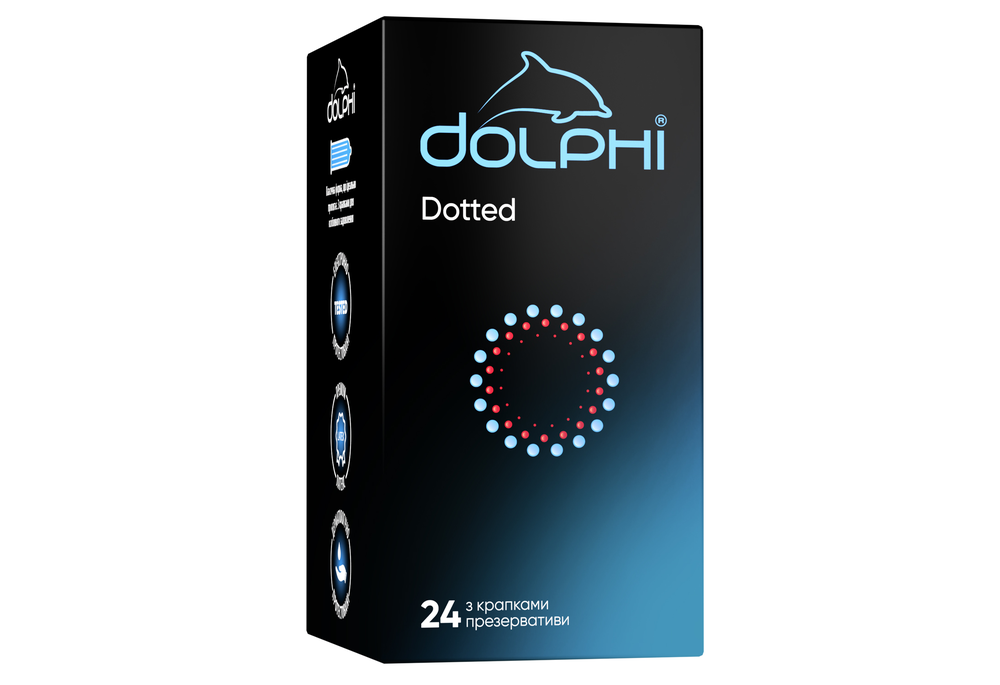 Презервативы Dolphi Dotted с точками 24 шт (COM10347)