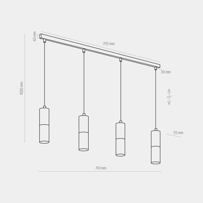 Люстра TK-Lighting Elite 4 WH 4357 - фото 2