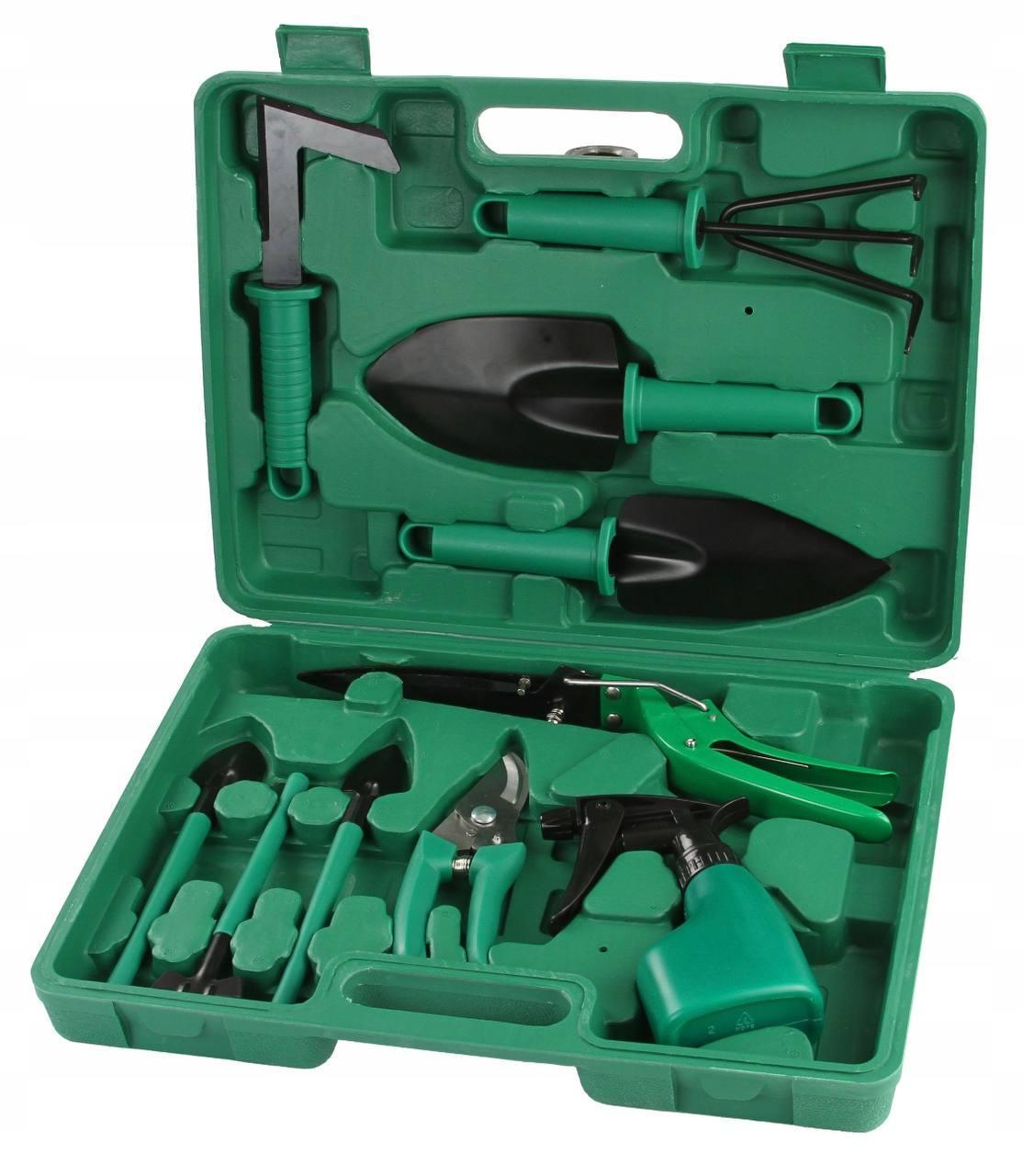 Набір садових інструментів з валізою Garden Instrument 10в1 (5968)