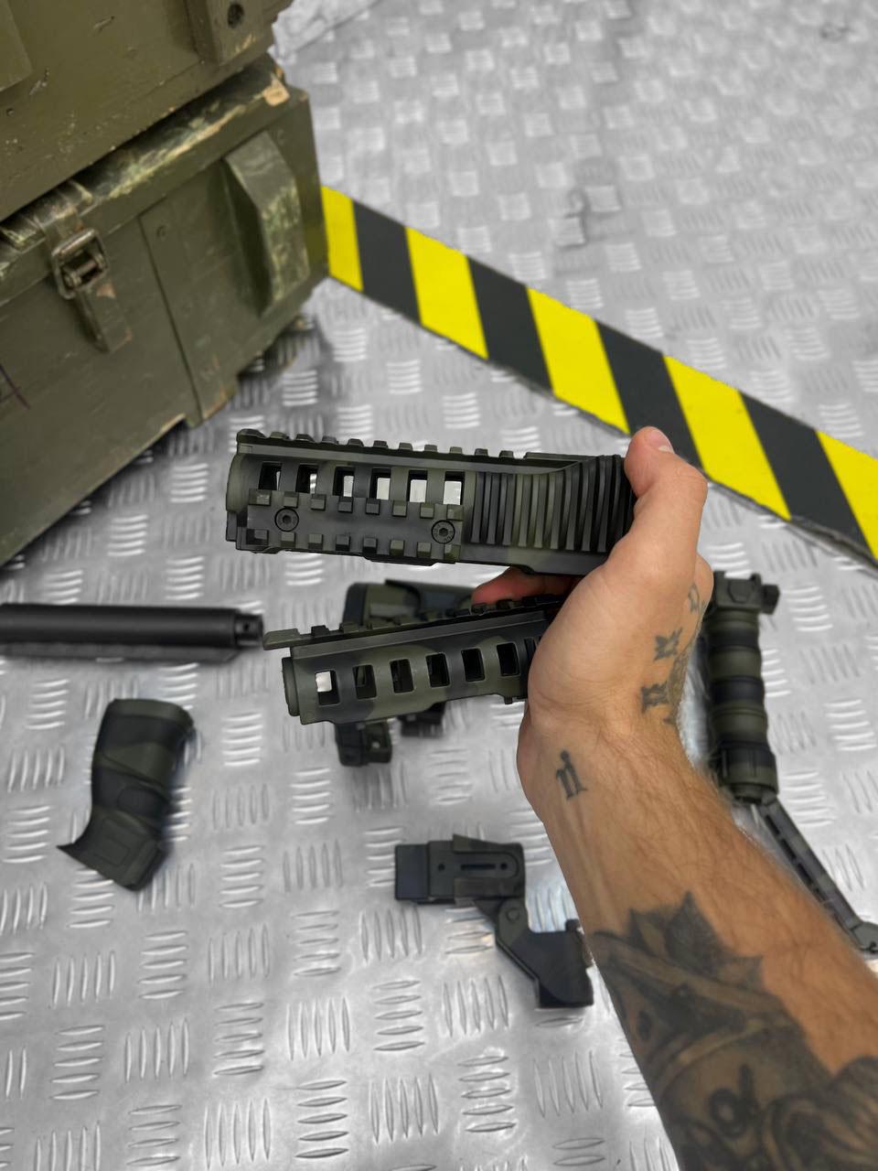 Набор прикладов телескопических Fab Defense GLR-16 Olive - фото 6