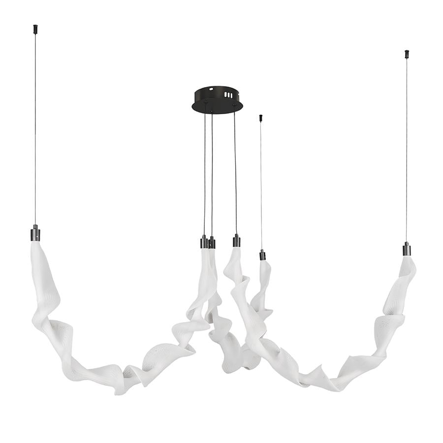 Люстра подвесная светодиодная Levistella 7813041-3 BК Черный