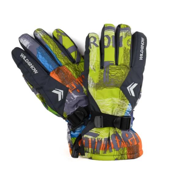 Перчатки зимние спортивные унисекс L Зеленый (ЗП-1002-43)