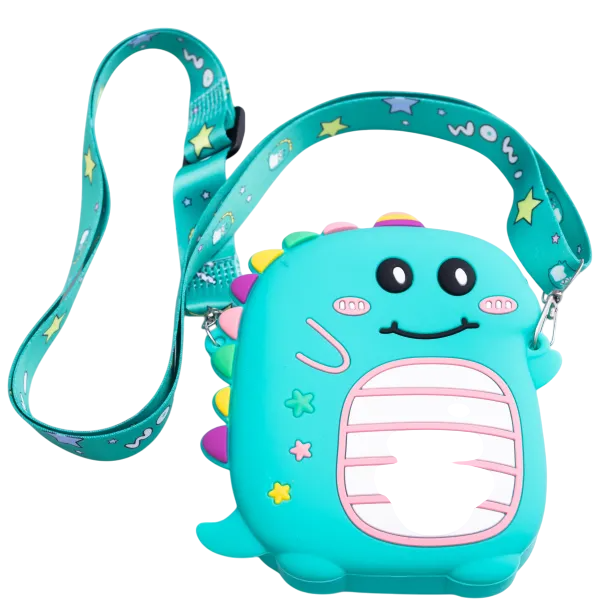 Сумочка-кошелек Динозавр силиконовый на молнии 12х11х3 см Зеленый (HP-55-4GR) Сумочка-кошелек Динозавр силиконовый на молнии 12х11х3 см Зеленый (HP-55-4GR)