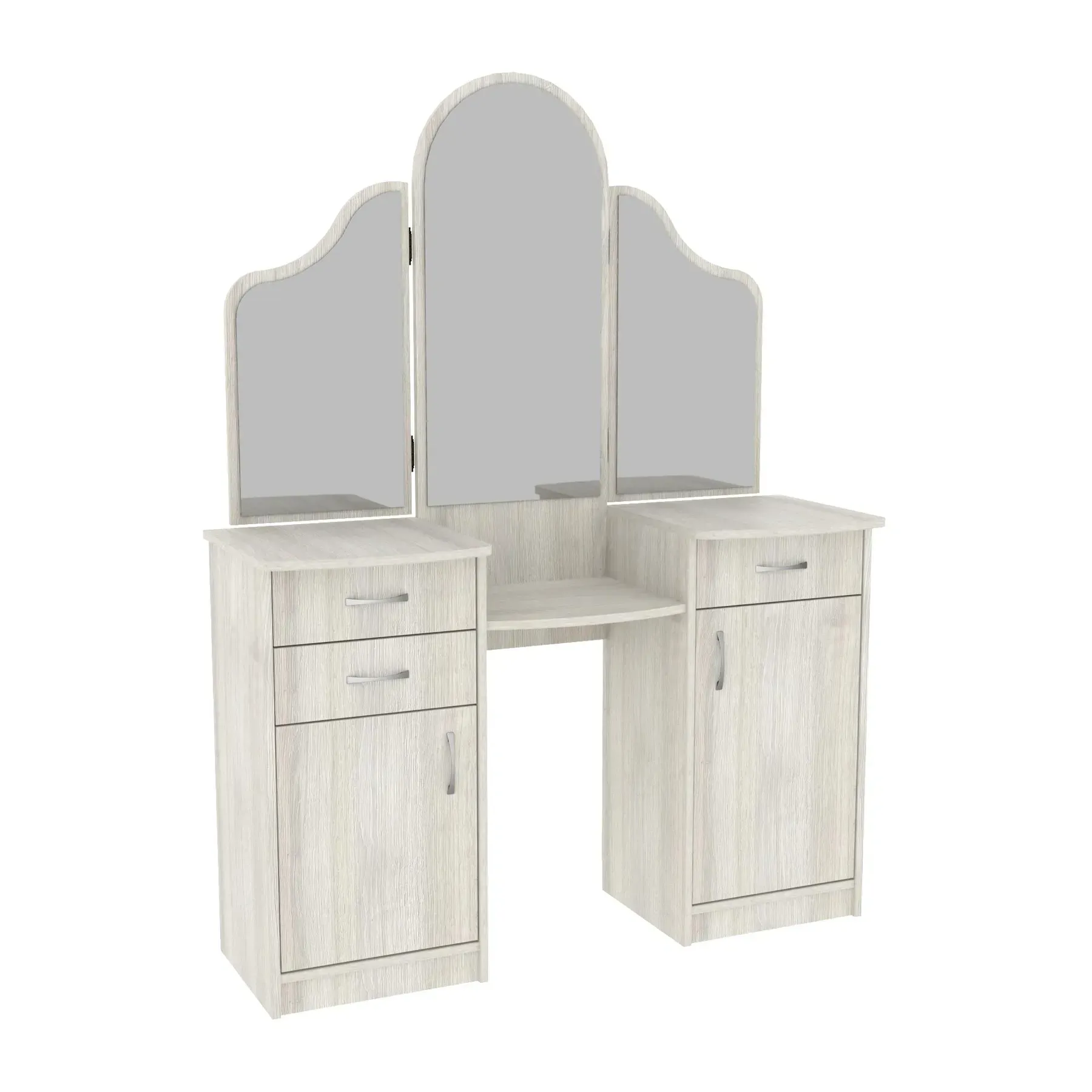 Стіл туалетний Kontinent Diana 120х42х163 см Дуб Шамоні Світлий (53820044) - фото 1 Стіл туалетний Kontinent Diana 120х42х163 см Дуб Шамоні Світлий (53820044) - фото 1