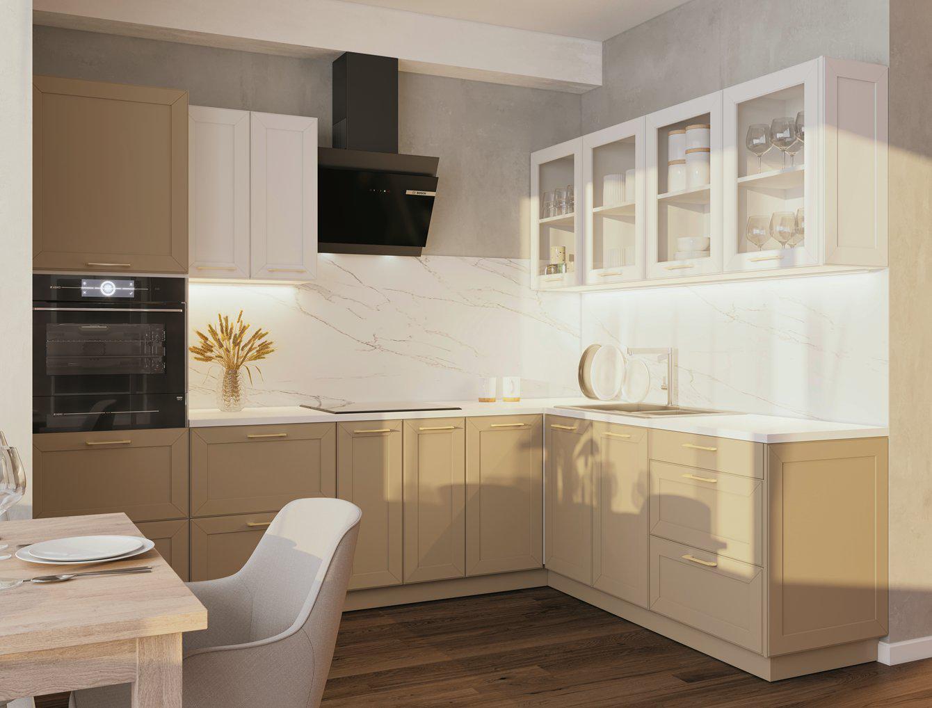 Кухня модульна Margo Каталонський жовтий/Білий супермат (000-000-3134)