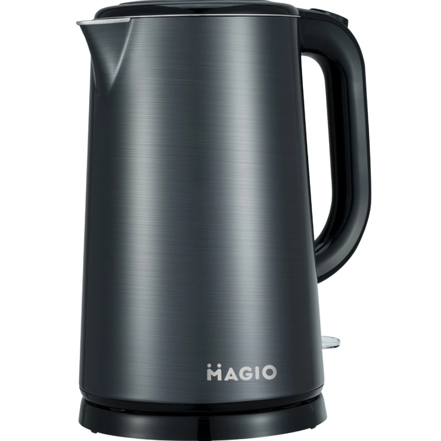 Електрочайник Magio MG-492 1800-2200 Вт металевий 1,7 л Срібно-синій (2814302976)