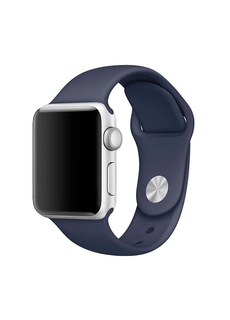 Ремешок силиконовый Sport Band для Apple Watch 42/44/45/49 мм Dark Blue (212-00683)