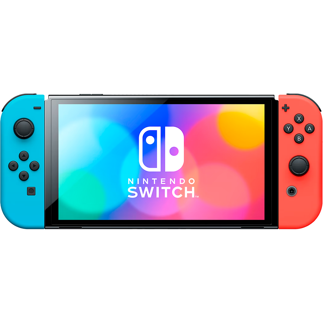 Игровая консоль портативная Nintendo Switch OLED Neon Blue/Neon Red set - фото 1