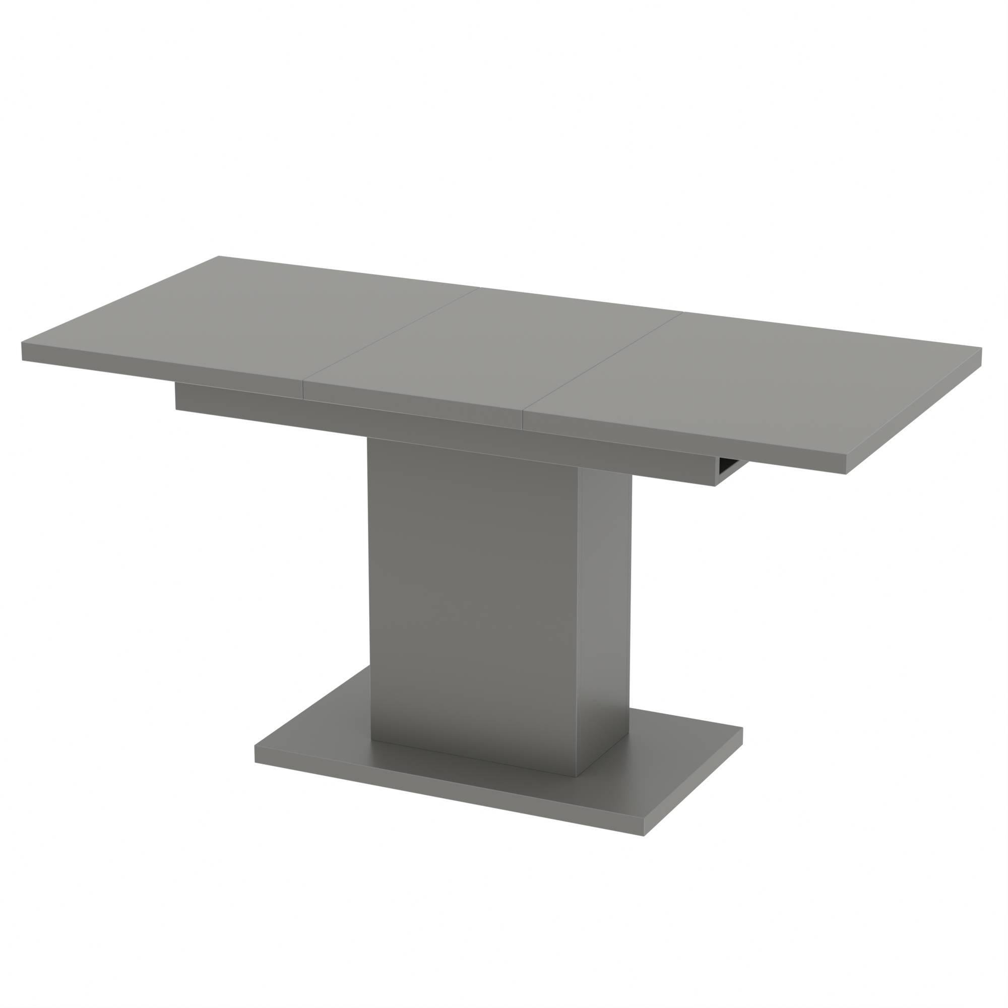 Обеденный раздвижной стол Неман ТВИСТ МДФ Серый матовый Обеденный раздвижной стол Неман ТВИСТ МДФ Серый матовый