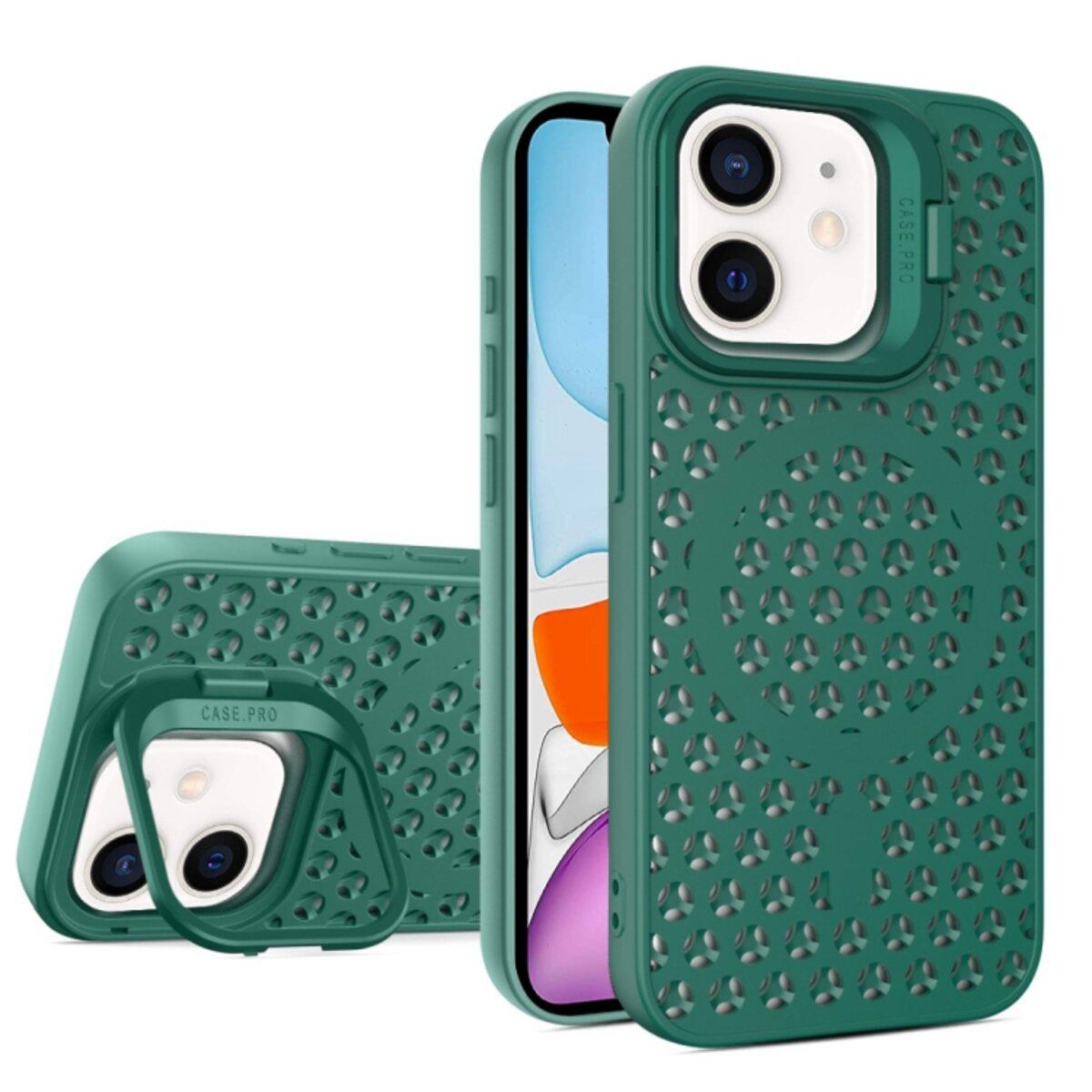 Противоударный чехол с подставкой Cosmic Grater Stand for Apple iPhone 11 Dark Green