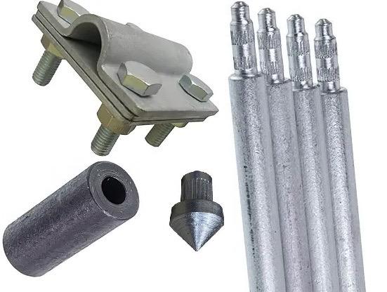 Комплект заземления Hrom из горячеоцинкованной стали безмуфтовый штыревой d 20 мм 6 м (975477)