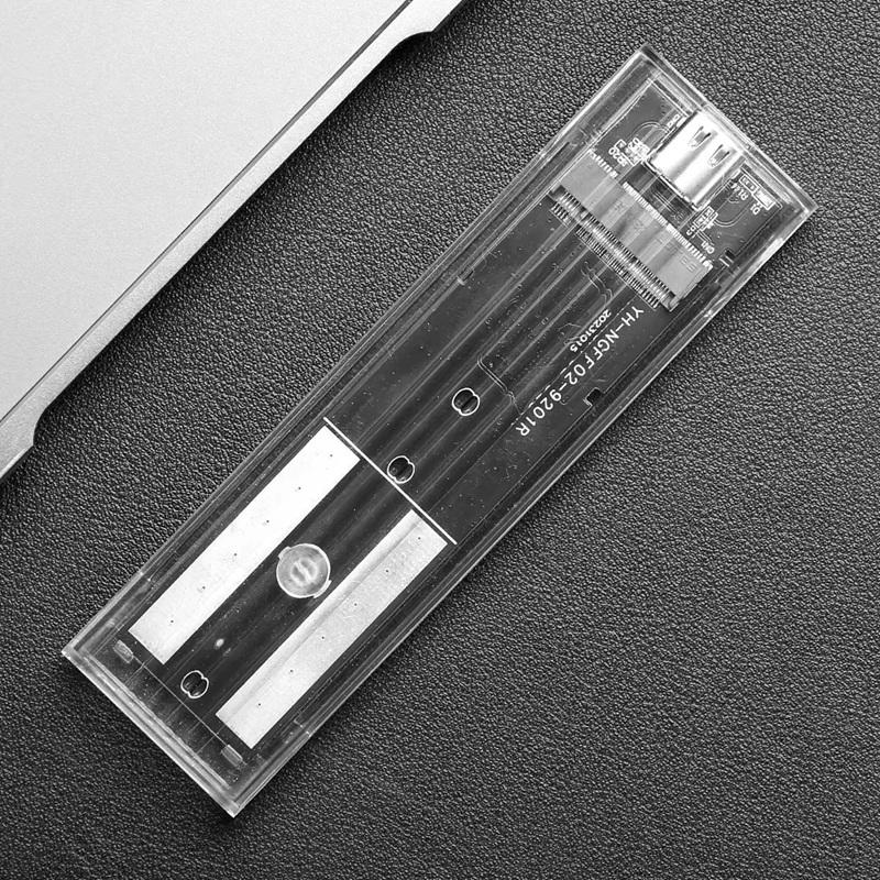 Зовнішня кишеня для SSD M.2 Case NGFF SATA Type C USB 3.1 For 2230/2242/2260/2280 Transparent - фото 12
