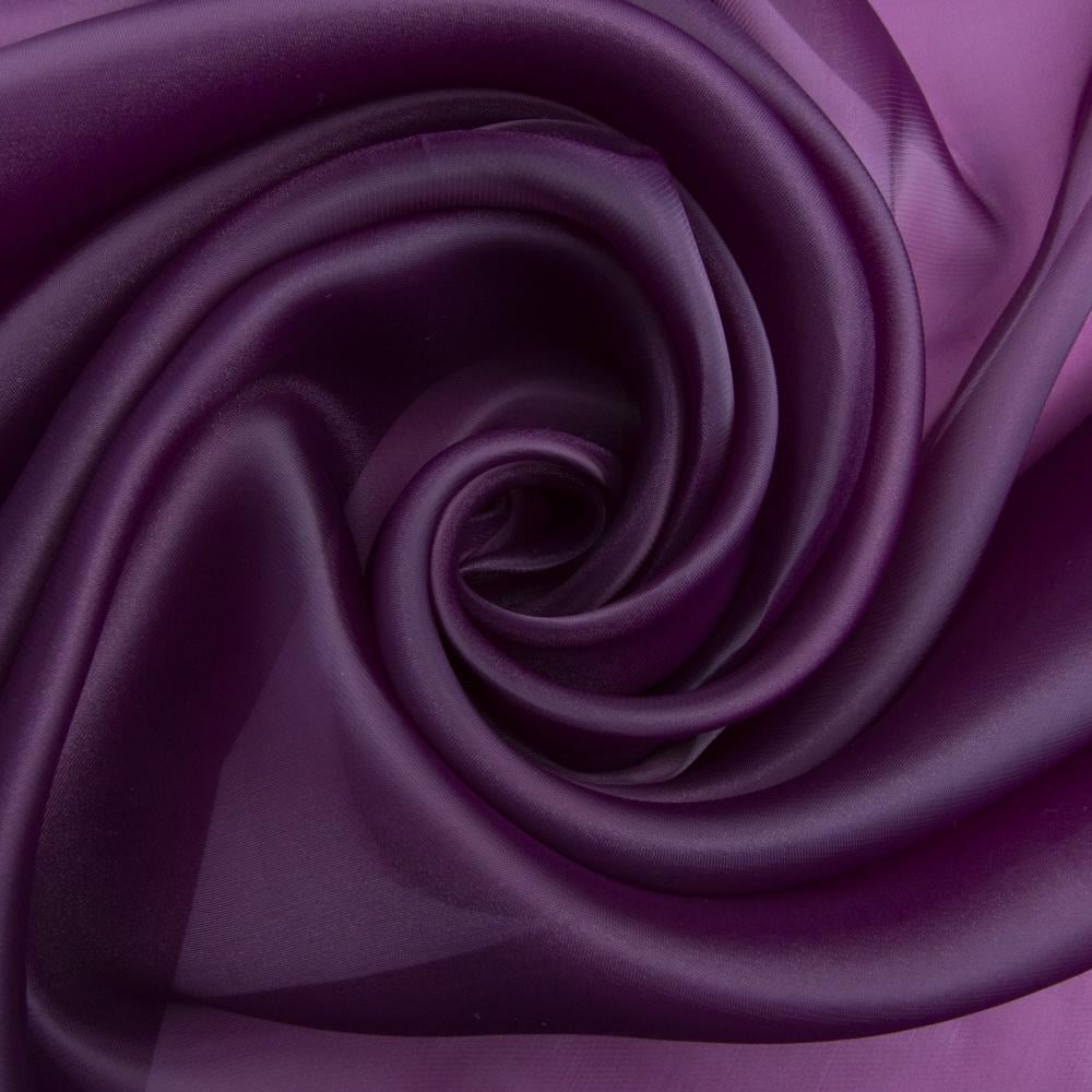 Ткань органза шелк однотонная Слива (24441)