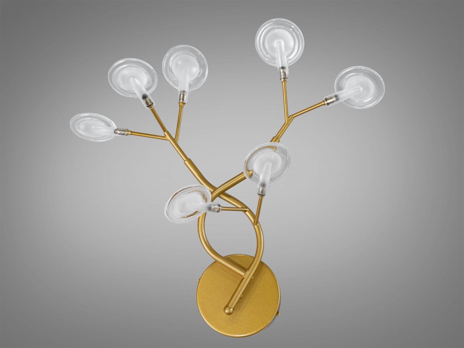 Бра в спальню Светлячок 7 ламп сатин Золотой (B887-7C GD)