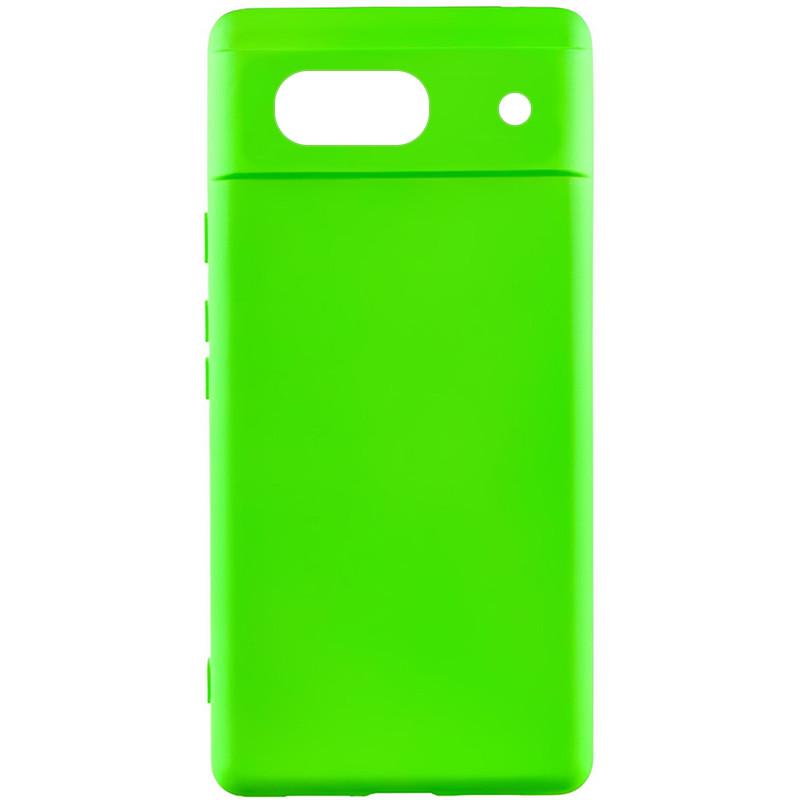 Противоударный чехол Silicone Cover Lakshmi (A) для Google Pixel 7a Салатовый / Neon Green