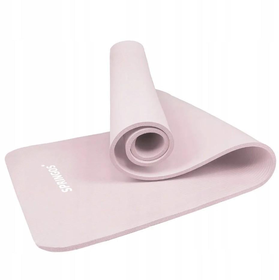 Коврик для фитнеса Springos NBR 1 см Pink (YG0039) Коврик для фитнеса Springos NBR 1 см Pink (YG0039)