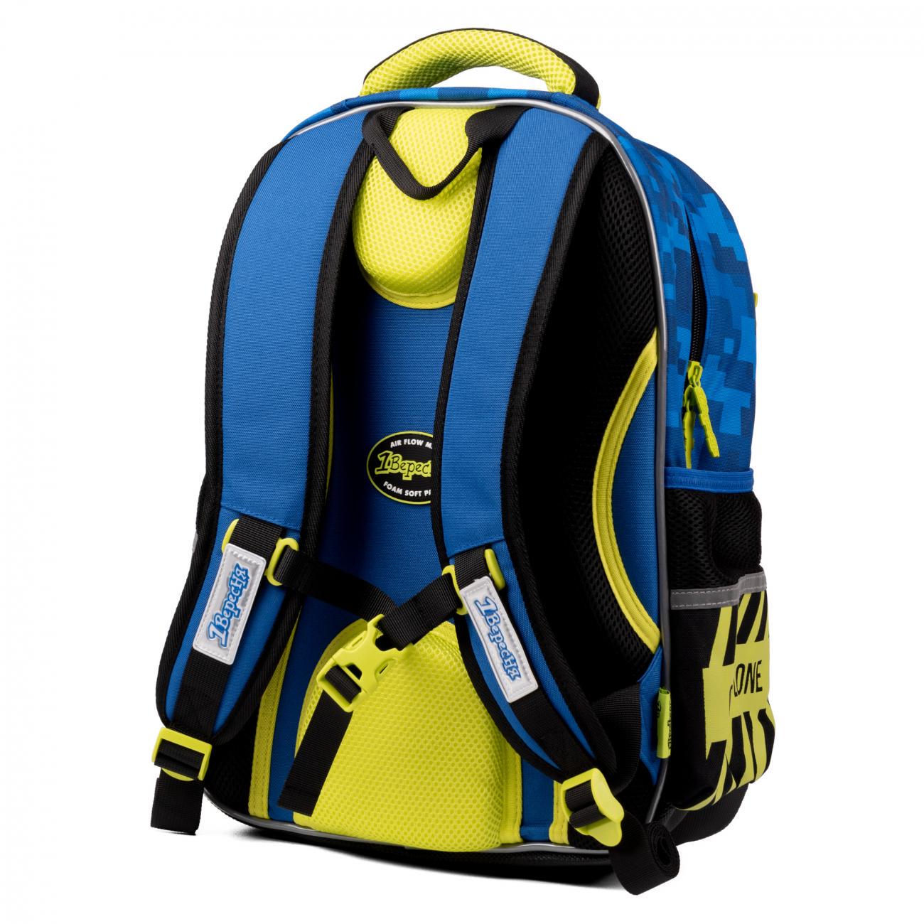 Рюкзак шкільний 1 Вересня Gamer Zone 40,5x29,5x14,5 см 17 л Синій (559515) - фото 4