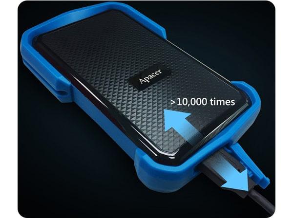 Жорсткий диск зовнішній Apacer HDD 2,5" USB 1.0TB Apacer AC631 Black/Blue (AP1TBAC631U-1) - фото 7