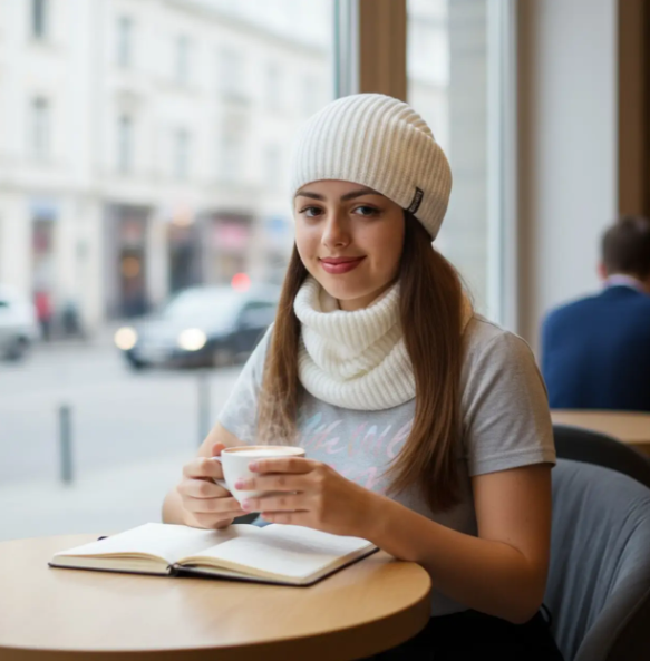 Комплект жіночий шапка/снуд One size на флісі Білий (29546952) Комплект жіночий шапка/снуд One size на флісі Білий (29546952)