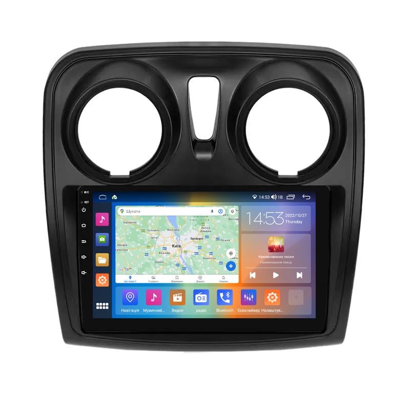 Автомагнітола штатна 9" IPS Lesko для Dacia Sandero II Рестайлін 2016-2020 4/64Gb CarPlay/4G/Wi-Fi/GPS