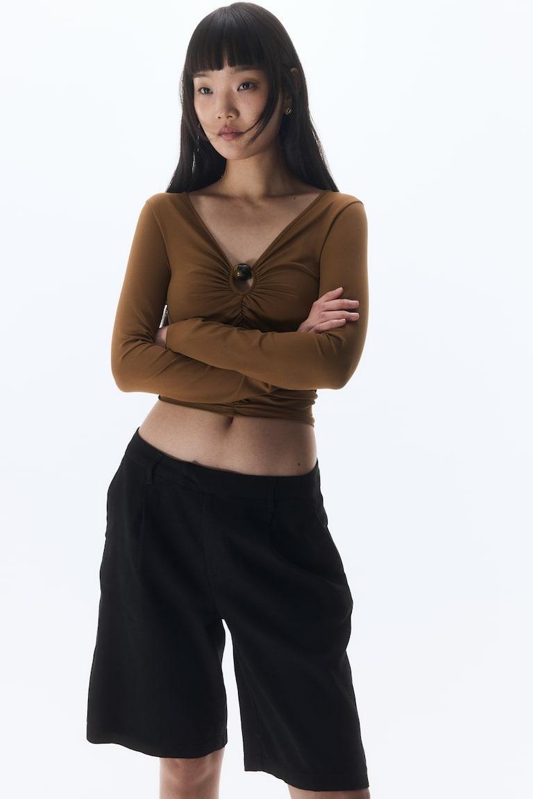 Шорты H&M 1267176 р. 54 Черный - фото 2