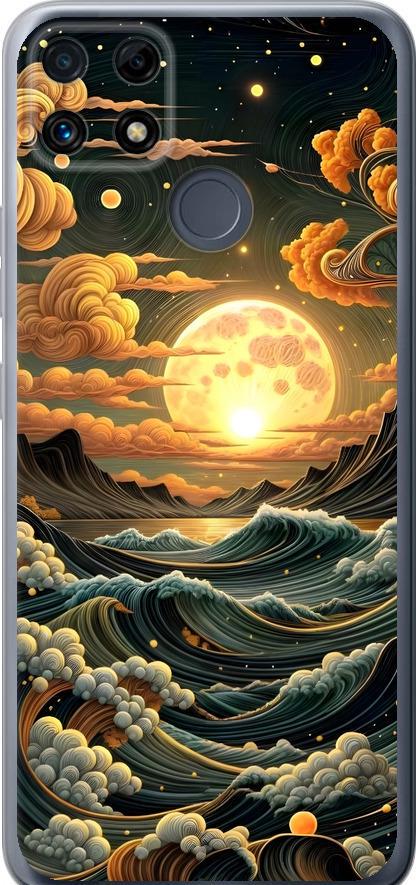 Чехол на Realme C25 Арт волны (6332u-3613-42517)