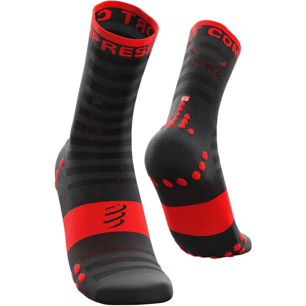 Носки спортивные Pro Racing Socks V3.0 Ultralight Run High Т1 Черный/Красный (6ed9df8e)