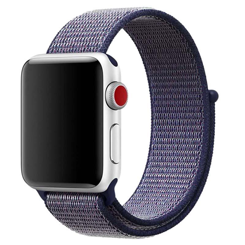 Ремінець універсальний Nylon для Apple watch 42 мм/44 мм/45 мм/49 мм Midnight blue (00000039058_16)