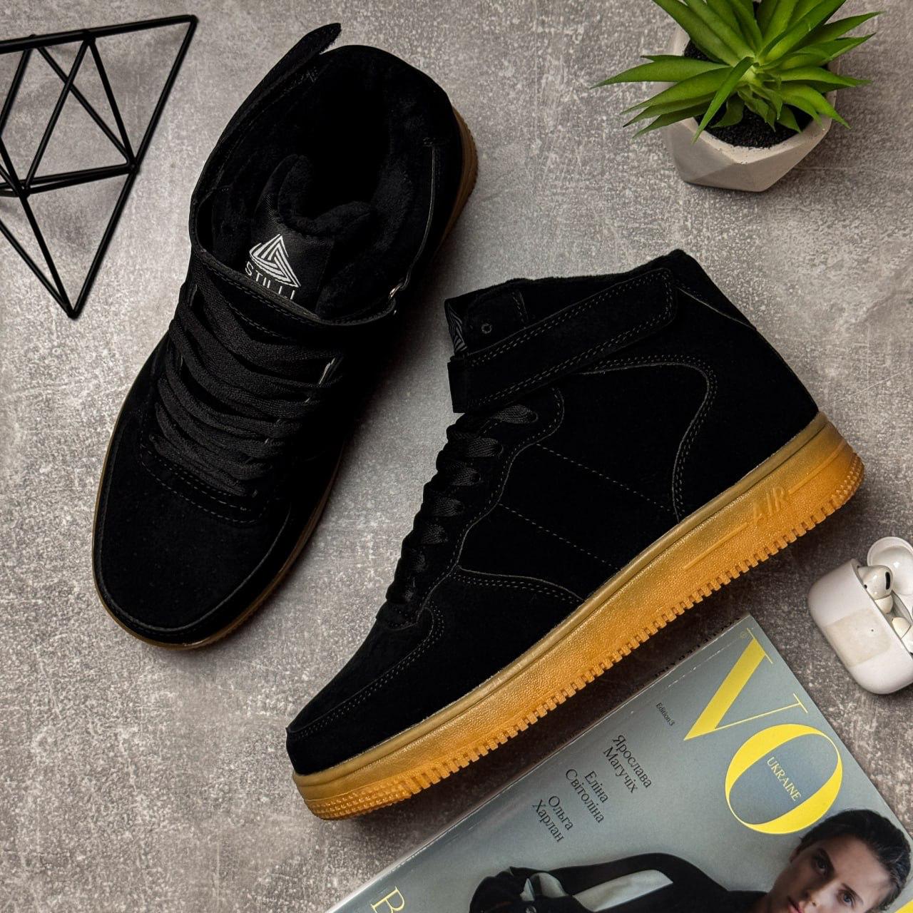 Кроссовки мужские зимние Winter New эко-замша р. 44 Черный (30766598) - фото 2 Кроссовки мужские зимние Winter New эко-замша р. 44 Черный (30766598) - фото 2