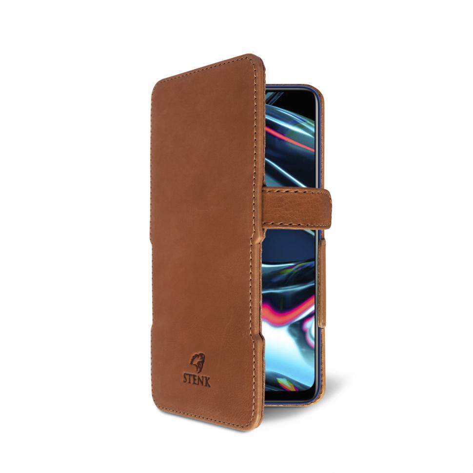 Чохол книжка Stenk Prime для Realme 7 Pro Коричневий (68114)