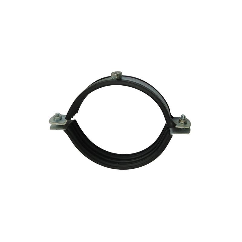 Хомут V Metalvis Ø150 148-158 мм с гайкой М8 для вентиляции с резиновой прокладкой цинк 2 шт. (933000009301500800)