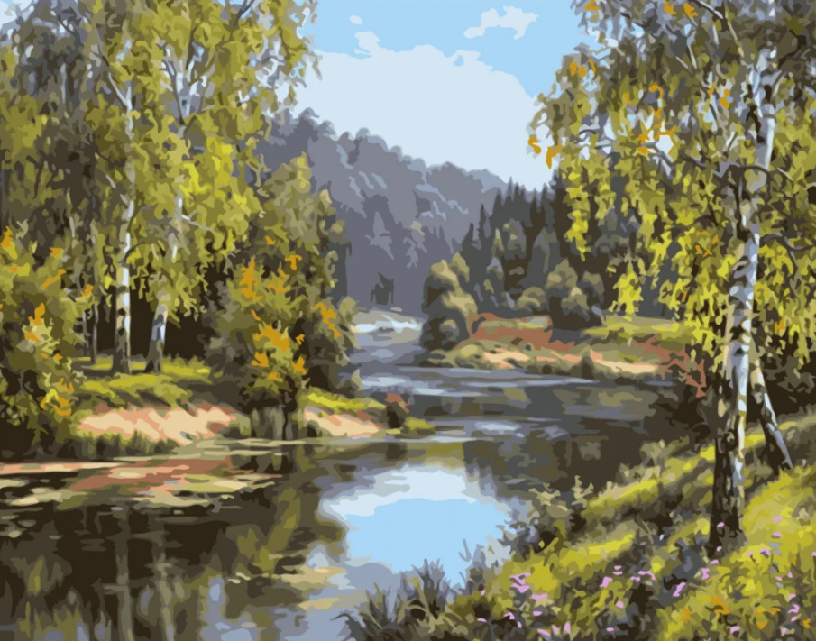 Картина по номерам Strateg У реки 40x50 см (VA-1522)