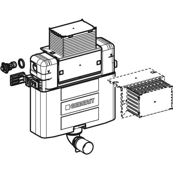 Бачок прихованого монтажу Geberit Omega 12 см 6/3 л (109.043.00.1) - фото 2