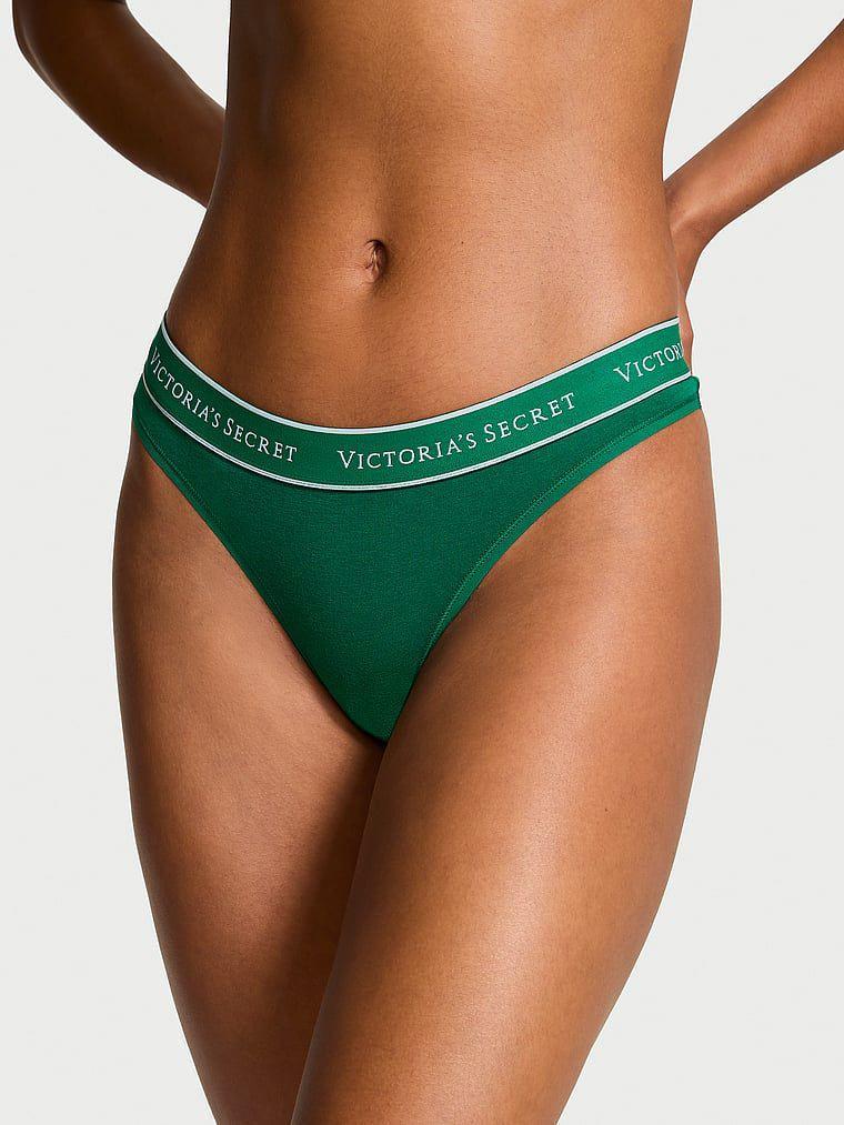 Трусики женские Victoria's Secret Thong Logo M Зеленый (2474030716)